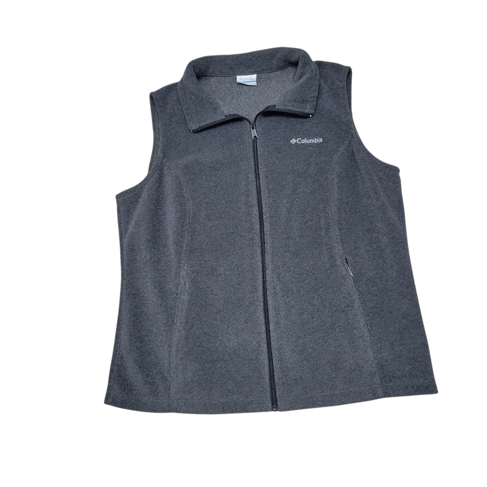 Columbia Fleece Vest Size 1XL Gray